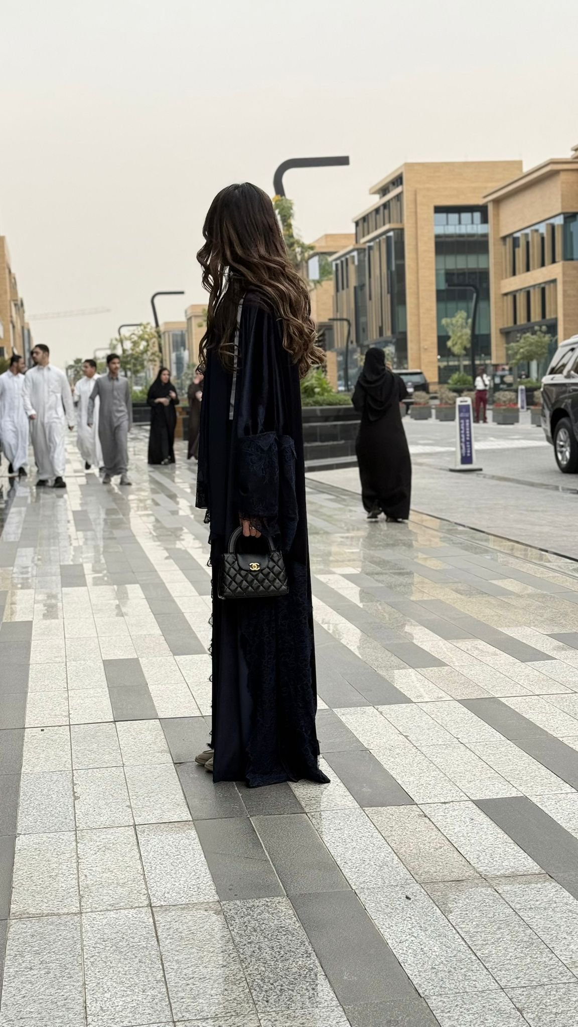 Dark Blue Abaya - Image 2
