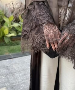 Alternative view of Brown Abaya